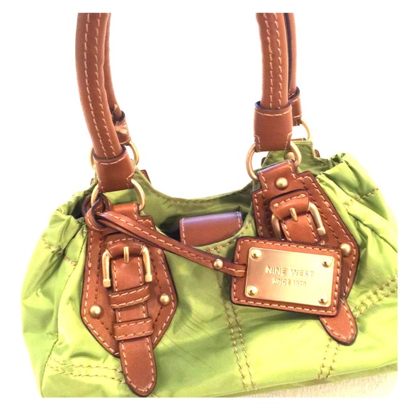 Nine West bright green mini bag