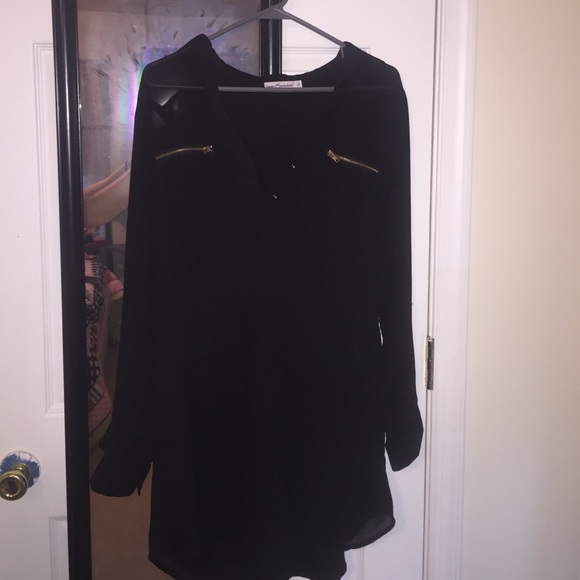 Long sleeve black dress - Picture 1 of 2