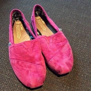 Corduroy Pink Toms