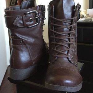 G by Guess Combat Boots