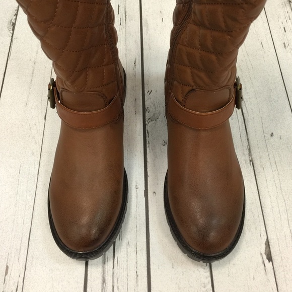 Quilted Riding boots-brown - Picture 4 of 4