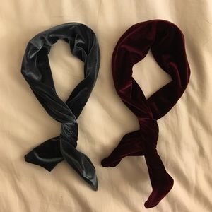 American Apparel velvet twist scarves