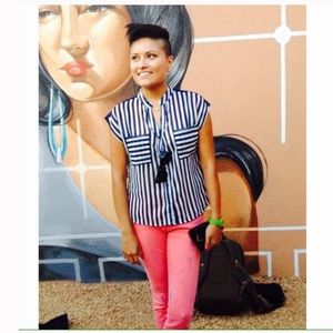 LAST CHANCE - Sheer Stripey Top