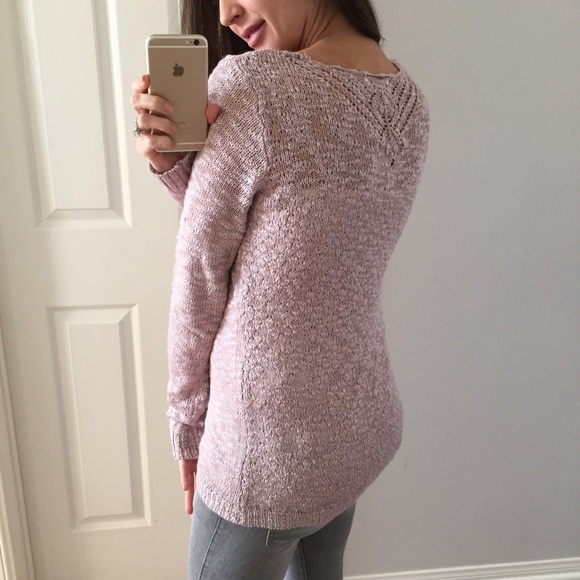 Reserved • Lavender Knitted Top - Picture 2 of 4