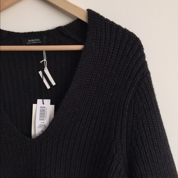 Aritzia Babaton Tyrion Sweater in Heather Black - Picture 2 of 4
