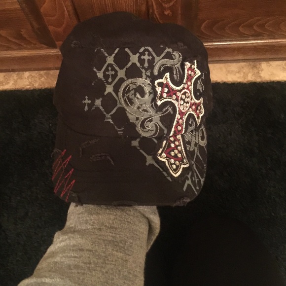 Red and black cross hat!