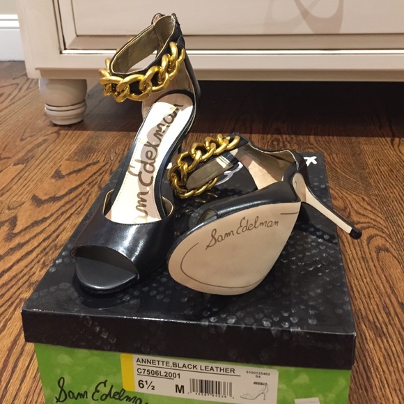 Sam Edelman black heels . - Picture 2 of 4