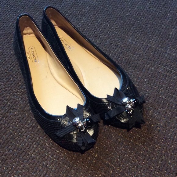 Sequin Coach Flats