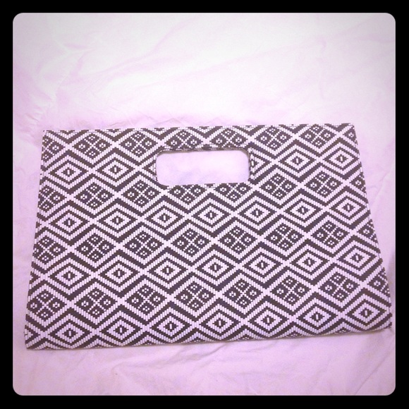 Charlotte Russe black and white clutch.