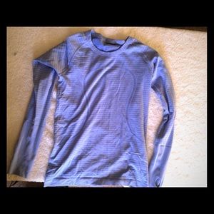 Lululemon long sleeve swiftly size 8 blue