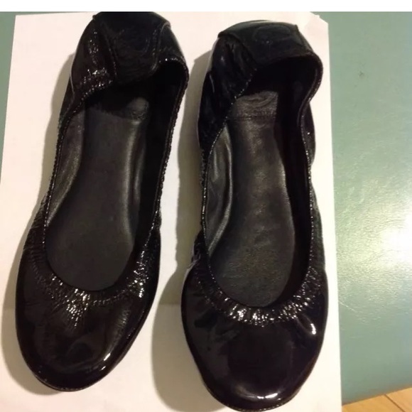 Navy blue Patent Leather Tory Burch Flats size 6