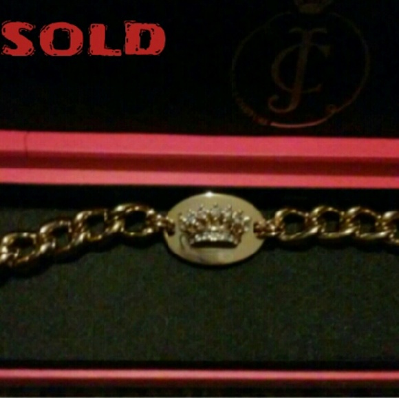 *SOLD*Juicy Couture Crown Bracelet NWT Gold Toggle