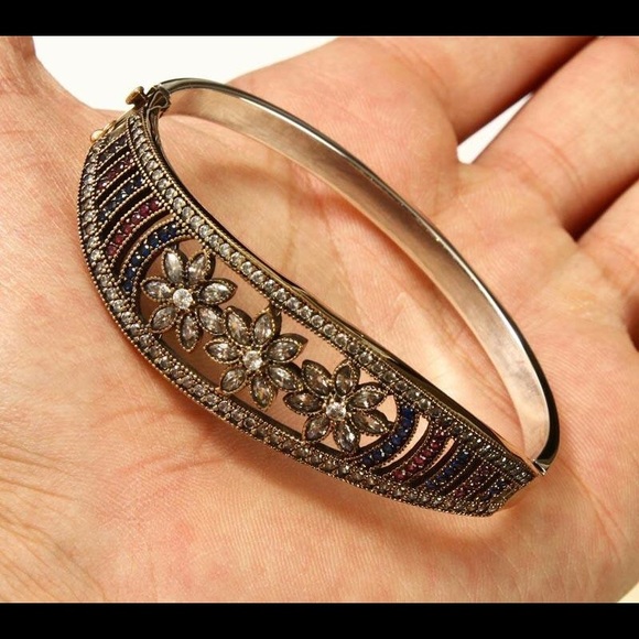 Ruby sapphire topaz 925k sterling silver