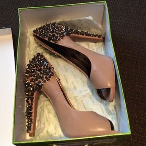 Studded Nude Sam Edelman Heels