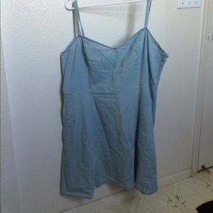 Short chambray dress