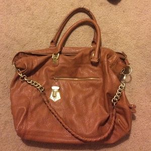 Steve Madden cognac purse.