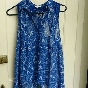 Blue Flowy Candie's Top