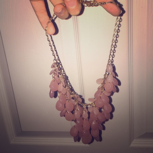 Pink statement necklace