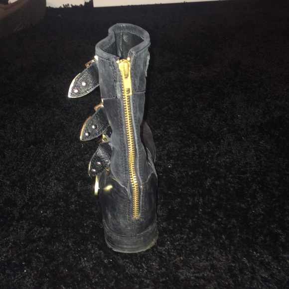 Black Buckled booties - Picture 2 of 3