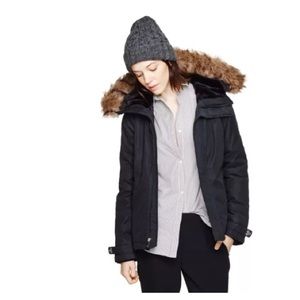 aritzia TNA black vail parka
