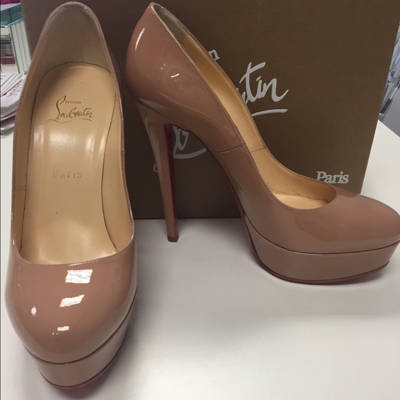 Christian Louboutin Bianca 140 Nude Size 39.5 - Picture 2 of 4