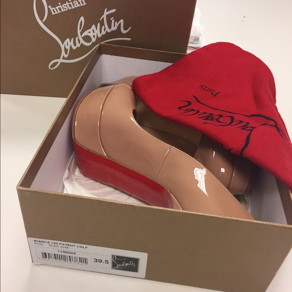 Christian Louboutin Bianca 140 Nude Size 39.5 - Picture 4 of 4
