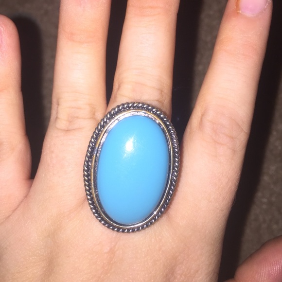 Turquoise stretch ring - Picture 1 of 2