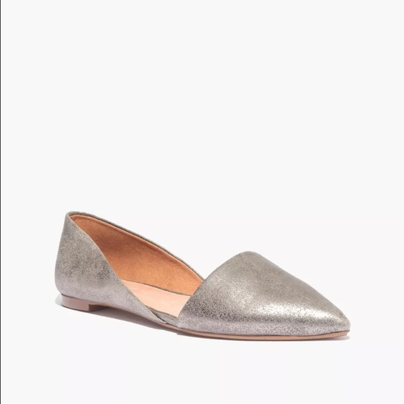 NIB Madewell Lydia Flat in Metallic 8 - Picture 2 of 4