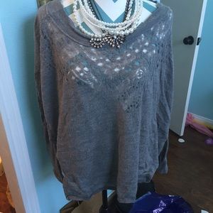 Free people grey sweater
