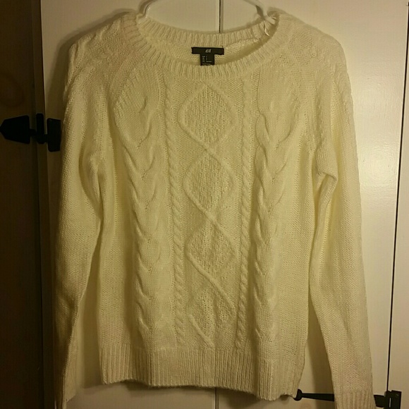 H&M White Sweater