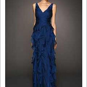 Mermaid Badgely Mischka Ruffle Gown