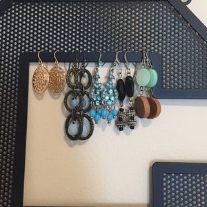 Assorted earrings.