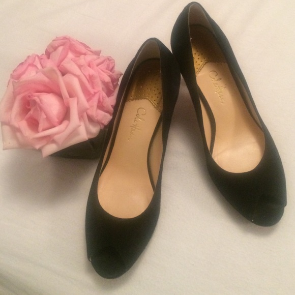 Cole Hann peep toe pumps