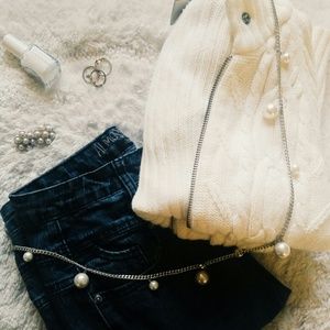 Cream Knit jacket