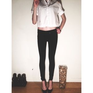 Rag & Bone Legging Black Denim Stretch Skinny