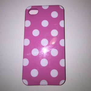 Pink poco-dot iPhone 4/4s case