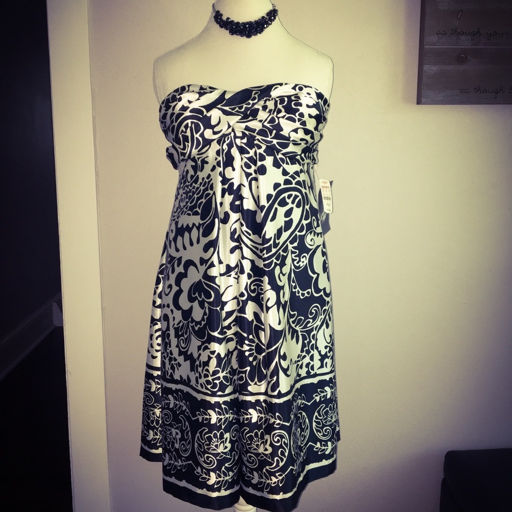 NWT Black & White Cocktail Dress