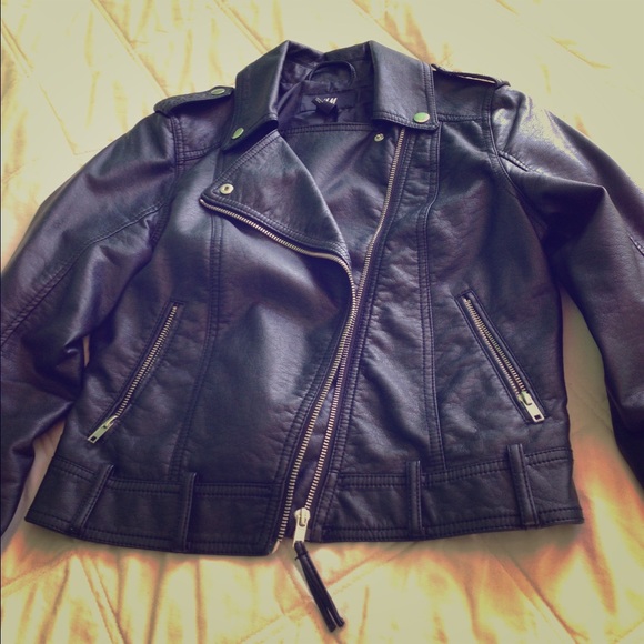 H&M Faux Leather Moto Jacket