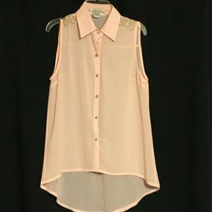 Cute peach dressy top