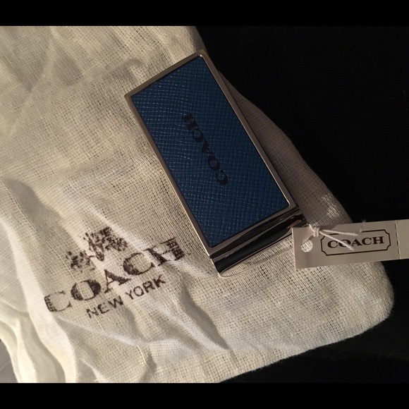 Coach Saffiano Leather Money Clip