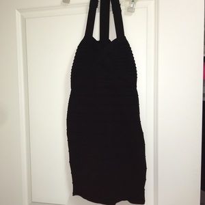 Black bandage back-out dress