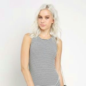 Striped Short Dress
