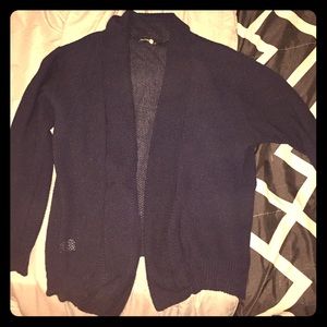 Mens textured cardiagan sweater