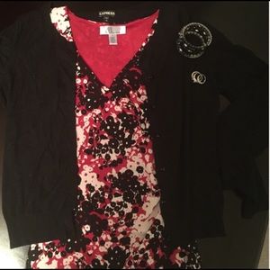 Nine West, size S, Multi-colored sleeveless shirt