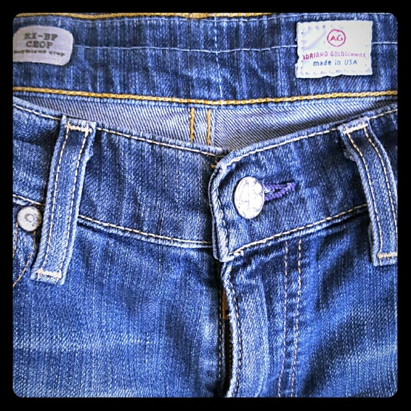 AG Adriano Goldschmied Ex Boyfriend Cropped Jeans
