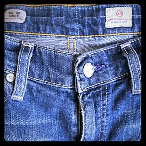 AG Adriano Goldschmied Ex Boyfriend Cropped Jeans