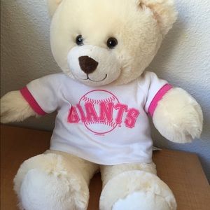 NEW Build-a-Bear w/ pink Giants shirt