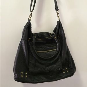 NEW black leather bag by Forever21