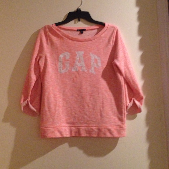 Gap sweatshirt orange and white - Picture 1 of 4