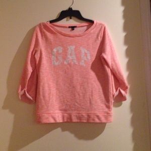 Gap sweatshirt orange and white